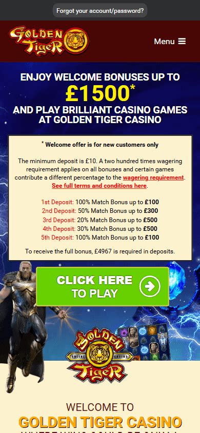 golden tiger casino uk